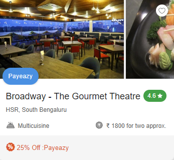 Broadway - The Gourmet Theatre, HSR, Bangalore