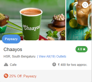 2Chaayos Chai+Snacks=Relax, HSR, Bangalore