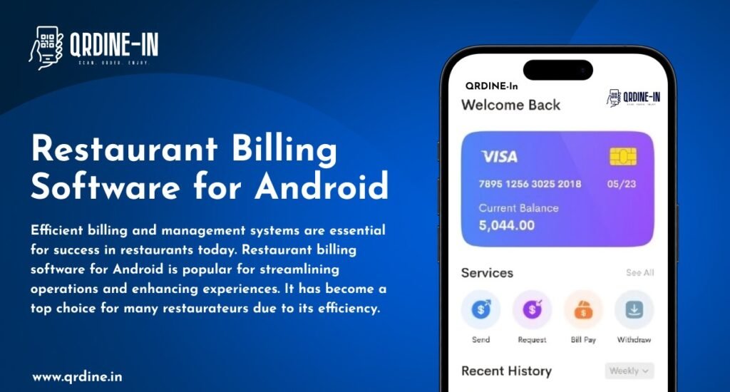 Restaurant billing software for Android
